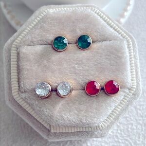 Diamond + color studs bundle